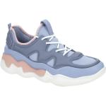 Reduzierte Hellblaue Ecco Elo Runde Nachhaltige Low Sneaker in Normalweite aus Glattleder mit herausnehmbarem Fußbett für Damen Größe 40 
