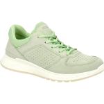Grüne Ecco Exostride Runde Nachhaltige Low Sneaker in Normalweite aus Veloursleder mit herausnehmbarem Fußbett für Damen Größe 43 