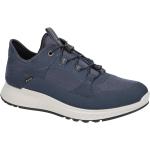 Marineblaue Ecco Exostride Gore Tex Runde Nachhaltige Low Sneaker mit Schnellverschluss in Normalweite aus Mesh atmungsaktiv für Herren Größe 45 