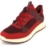 Reduzierte Rote Ecco Exostride Gore Tex Nachhaltige Low Sneaker aus Canvas leicht für Damen Größe 41 