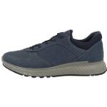 Reduzierte Blaue Ecco Exostride Nachhaltige Low Sneaker aus Leder Atmungsaktiv für Herren Größe 44 