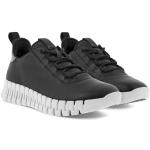 Schwarze Ecco Nachhaltige Low Sneaker ohne Verschluss in Normalweite aus Textil für Damen Größe 43 