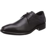 Schwarze Business Ecco Citytray Gore Tex Nachhaltige Derby Schuhe mit Schnürsenkel aus Leder wasserdicht für Herren Größe 46 