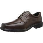 Braune Business Ecco Helsinki Nachhaltige Derby Schuhe mit Schnürsenkel aus Leder für Herren Größe 40 