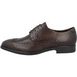 Braune Business Ecco Melbourne Nachhaltige Derby Schuhe mit Schnürsenkel aus Leder für Herren Größe 45 