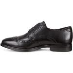 Schwarze Business Ecco Melbourne Nachhaltige Derby Schuhe mit Schnürsenkel aus Leder für Herren Größe 45 