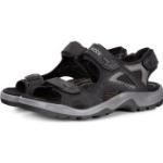 Schwarze Ecco Offroad Nachhaltige Outdoor-Sandalen mit Riemchen aus Leder Leicht für Herren Größe 43 für den für den Sommer 