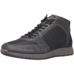 Schwarze Ecco Nachhaltige High Top Sneaker & Sneaker Boots mit Schnürsenkel aus Leder für Herren Größe 45 