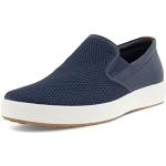 Marineblaue Ecco Soft 7 Nachhaltige Slip-on Sneaker ohne Verschluss aus Glattleder für Herren Größe 44 