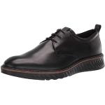 Schwarze Business Ecco Hybrid Nachhaltige Derby Schuhe mit Schnürsenkel aus Leder für Herren Größe 39 
