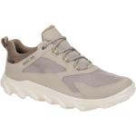 Taupefarbene Ecco MX Gore Tex Runde Nachhaltige Low Sneaker mit Schnürsenkel in Normalweite aus Textil mit herausnehmbarem Fußbett für Herren 