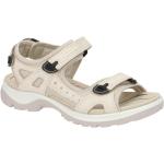 Beige Ecco Offroad Outdoor-Sandalen mit Klettverschluss in Normalweite aus Leder mit herausnehmbarem Fußbett für Damen Größe 43 für den für den Sommer 