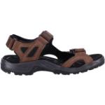 Braune Ecco Nachhaltige Outdoor-Sandalen mit Klettverschluss in Normalweite aus Nubukleder atmungsaktiv für Herren Größe 44 für den für den Sommer 
