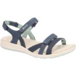 Blaue Casual Ecco Outdoor-Sandalen mit Klettverschluss aus Leder atmungsaktiv für Damen Größe 38 für den für den Sommer 