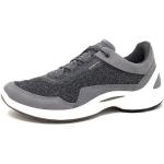 Graue Ecco Nachhaltige Slip-on Sneaker mit Schnürsenkel aus Leder Größe 40 mit Absatzhöhe bis 3cm 