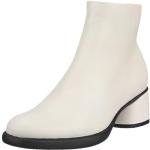 Offwhitefarbene Elegante Ankle Boots & Klassische Stiefeletten für Damen Größe 39 
