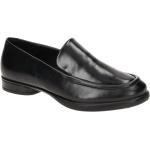 Schwarze Elegante Ecco Sculpted Runde Nachhaltige Damenloafer in Normalweite aus Glattleder mit herausnehmbarem Fußbett mit Absatzhöhe 5cm bis 7cm 