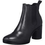 Reduzierte Schwarze Ecco Shape Nachhaltige Ankle Boots & Klassische Stiefeletten aus Leder atmungsaktiv für Damen Größe 42 