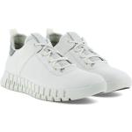 Weiße Ecco Nachhaltige Sneaker mit Strass aus Nubukleder für Herren Größe 45 