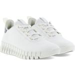 Reduzierte Weiße Ecco Nachhaltige Sneaker mit Strass aus Nappaleder mit Reflektoren für Damen Größe 42 