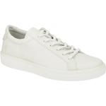 Weiße Ecco Soft Bio Runde Nachhaltige Low Sneaker mit Schnürsenkel in Normalweite aus Glattleder mit herausnehmbarem Fußbett für Herren Größe 47 