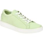Hellgrüne Ecco Soft Bio Runde Nachhaltige Low Sneaker in Normalweite aus Glattleder mit herausnehmbarem Fußbett für Damen 