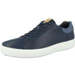 Reduzierte Blaue Elegante Ecco Soft 7 Nachhaltige Low Sneaker aus Leder für Herren 