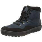 Reduzierte Blaue Ecco Soft 7 Gore Tex Nachhaltige Outdoor Schuhe mit Schnürsenkel aus Leder leicht für Herren Größe 47 