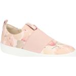Reduzierte Pinke Blumenmuster Ecco Soft 8 Runde Nachhaltige Damenhalbschuhe in Normalweite aus Glattleder mit herausnehmbarem Fußbett 