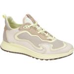 Reduzierte Gelbe Ecco ST.1 Runde Nachhaltige Low Sneaker in Normalweite aus Glattleder mit herausnehmbarem Fußbett für Damen 