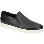 Schwarze Ecco Street Lite Runde Nachhaltige Slip-on Sneaker in Normalweite aus Glattleder mit herausnehmbarem Fußbett für Herren Größe 44 