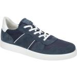 ecco Street Lite Schuhe Sneaker blau weiß Velour 521374