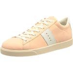 Reduzierte Peachfarbene Ecco Street Lite Nachhaltige Low Sneaker mit Schnürsenkel aus Nubukleder für Damen Größe 37 