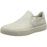 Weiße Ecco Street Tray Nachhaltige Slip-on Sneaker ohne Verschluss aus Leder atmungsaktiv für Damen Größe 37 