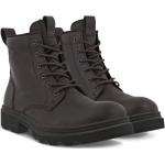 Braune Ecco Grainer Nachhaltige Outdoor Schuhe mit Reißverschluss aus Leder für Herren Größe 44 für den für den Winter 