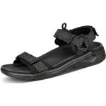 Schwarze Ecco X-Trinsic Nachhaltige Outdoor-Sandalen aus Textil für Herren Größe 46 für den für den Sommer 