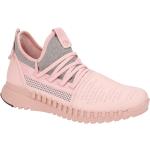 Reduzierte Pinke Ecco Zipflex Runde Nachhaltige Low Sneaker in Normalweite aus Glattleder mit herausnehmbarem Fußbett für Damen 