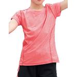 Echinodon Mädchen Sport-Set Schnelltrockend Shirt + Shorts Anzug für Yoga Jogging Training Rot 170