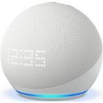 Amazon Echo Dot mit Uhr 5. Gen., 2022, Weiß Smart-Home