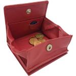 Rote Jockey-Club Wiener Schachteln aus Leder mit RFID-Schutz für Herren 
