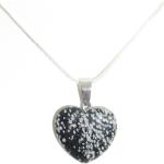 Motiv Silberketten aus Silber mit Obsidian zum Valentinstag 