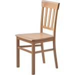 Hellbraune Franco Möbel Holzstühle lackiert aus Massivholz Breite 0-50cm, Höhe 50-100cm, Tiefe 0-50cm 