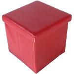 Rote Moderne Echtwerk Kleinmöbel aus Kunstleder mit Stauraum Breite 0-50cm, Höhe 0-50cm, Tiefe 0-50cm 