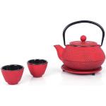 Rote Moderne Echtwerk Teekannen 800 ml aus Metall 