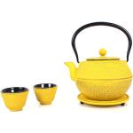 Reduzierte Gelbe Moderne Echtwerk Teekannen 1,1l aus Gusseisen 