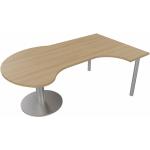 Eck-Schreibtisch Pendo Rondo L-Form Stil Design Besucherrundung Auswahl Farbe Größe Optionen