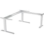 Silberne Schreibtisch-Gestelle aus Stahl Breite 200-250cm, Höhe 200-250cm, Tiefe 100-150cm 