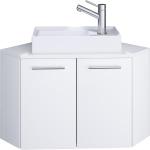 Weiße VCM Waschbeckenunterschränke & Badunterschränke aus Keramik Breite 0-50cm, Höhe 0-50cm, Tiefe 0-50cm 