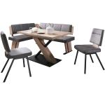 Hellbraune Moderne VITO Möbel L-förmige Sitzgruppen mit Eckbank Breite 100-150cm, Höhe 100-150cm, Tiefe 50-100cm 4-teilig 