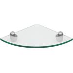 Silberne Regalraum Corner Glasregale aus Glas Breite 0-50cm, Höhe 0-50cm, Tiefe 0-50cm 